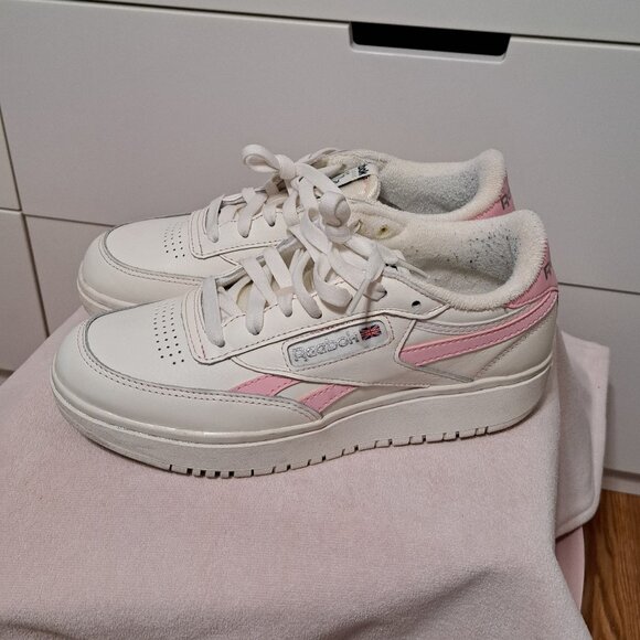 Reebok Club C Double sneakers in chalk with pink details - Picture 5 of 6